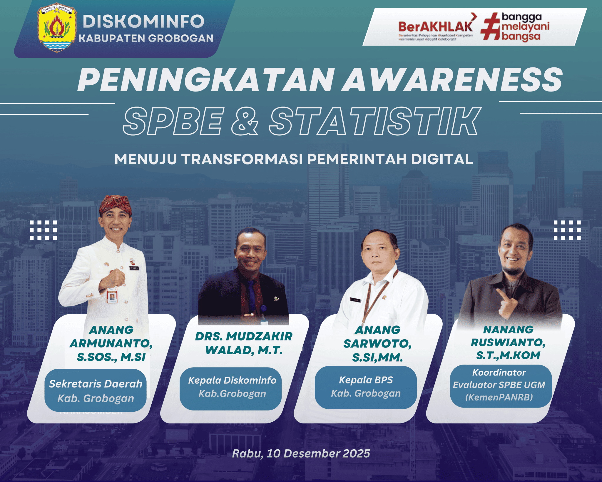 Peningkatan Awareness Sistem Pemerintahan Berbasis Elektronik (SPBE) dan Statistik Menuju Transformasi Pemerintah Digital 