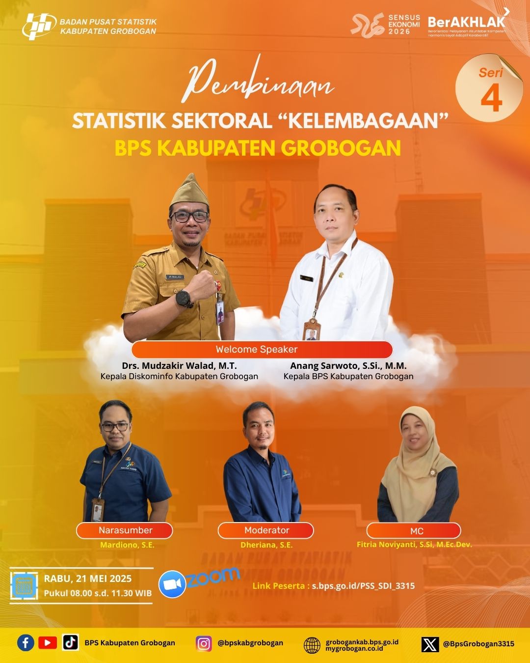 Pembinaan Statistik Sektoral “Kelembagaan” BPS Kabupaten Grobogan