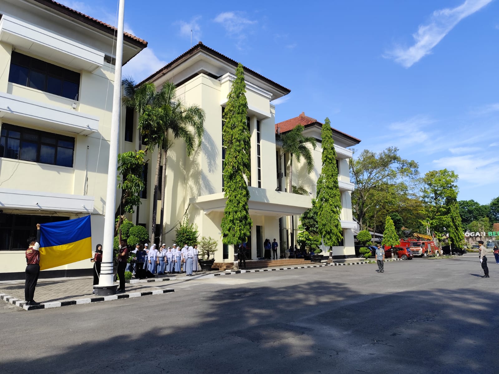 Gladi Bersih Persiapan Pelaksanaan Upacara Hari Kebangkitan Nasional ke-118 Tahun 2026 Digelar di Halaman Setda Kabupaten Grobogan