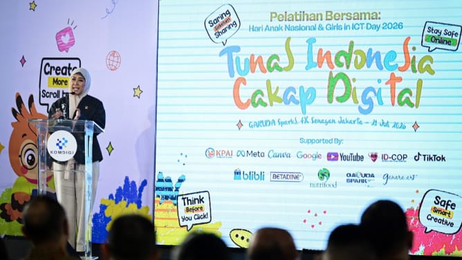 Peringati Hari Anak Nasional 2026, Menkomdigi Resmikan Deklarasi Sekolah Cakap Digital dan Wajibkan Platform Ramah Anak