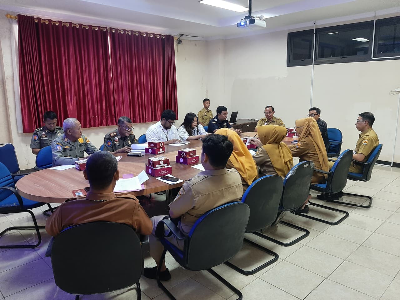 Rapat Pembahasan RKP DBHCHT TA 2027 Bidang Penegakan Hukum Bersama KPPBC TMP A Semarang