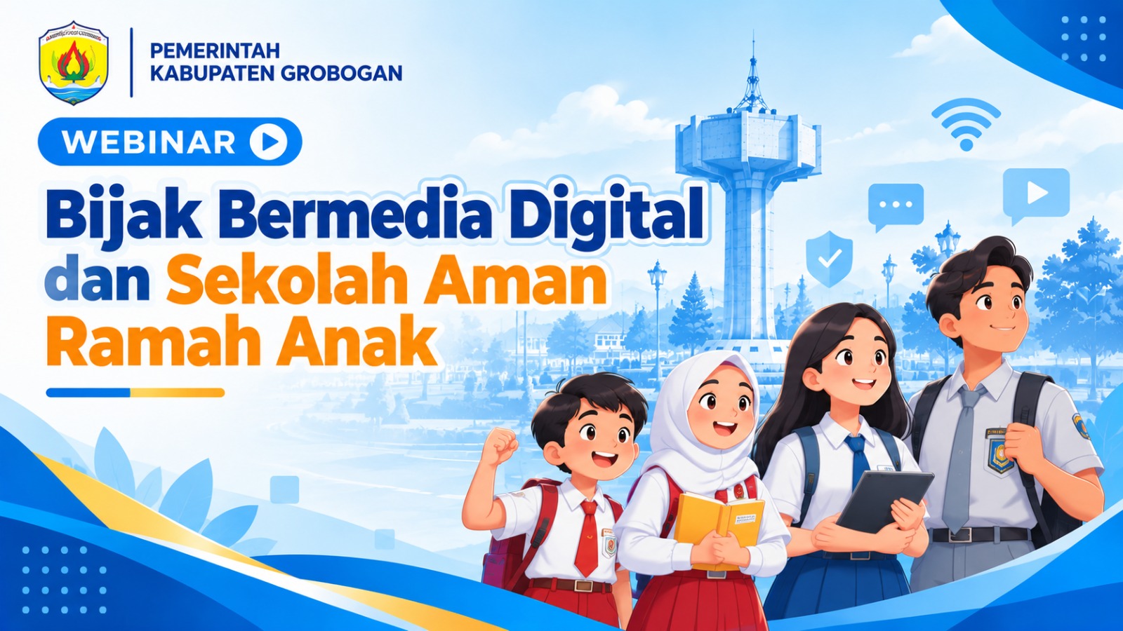 Pemkab Grobogan Gelar Webinar Literasi Digital bagi Pelajar, Dorong Ruang Digital Aman dan Sekolah Ramah Anak