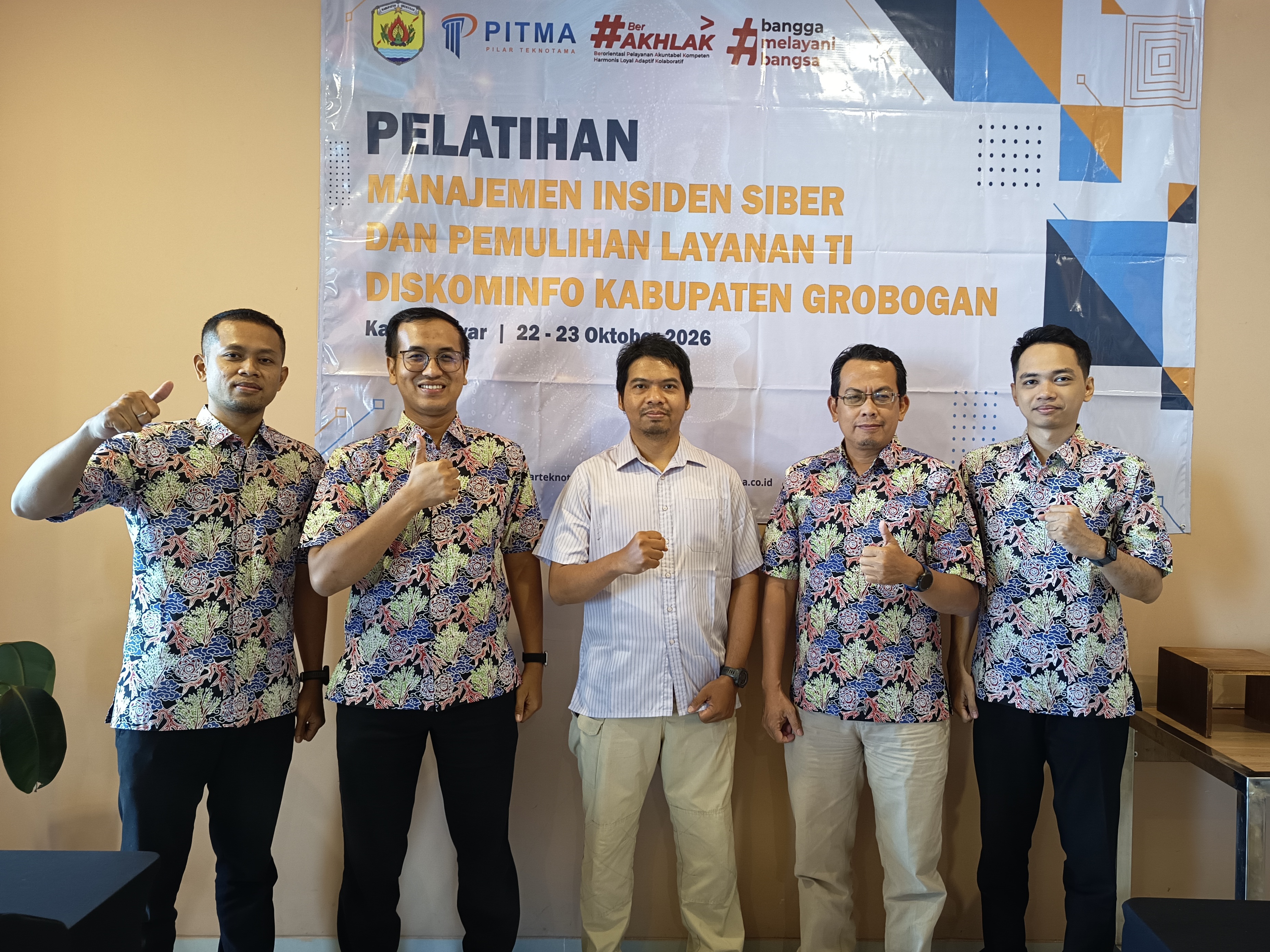 Perkuat Ketahanan Siber, Diskominfo Grobogan Ikuti Pelatihan Manajemen Insiden Siber dan Pemulihan Layanan TI