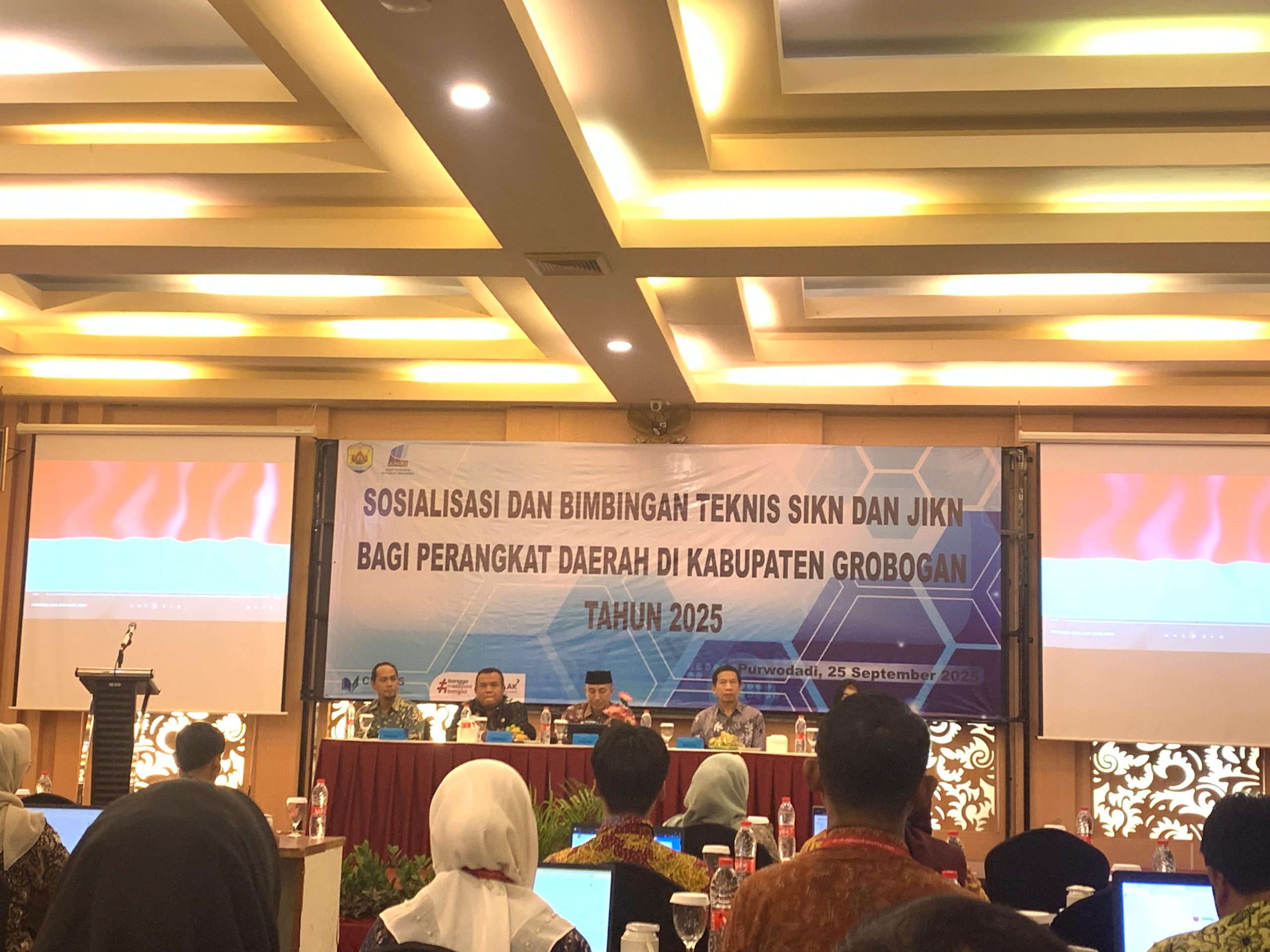 Diskominfo Grobogan Hadiri Sosialisasi Sistem Informasi Kearsipan Nasional (SIKN) dan Jaringan Informasi Kearsipan Nasional (JIKN) bagi Perangkat Daerah TA 2025